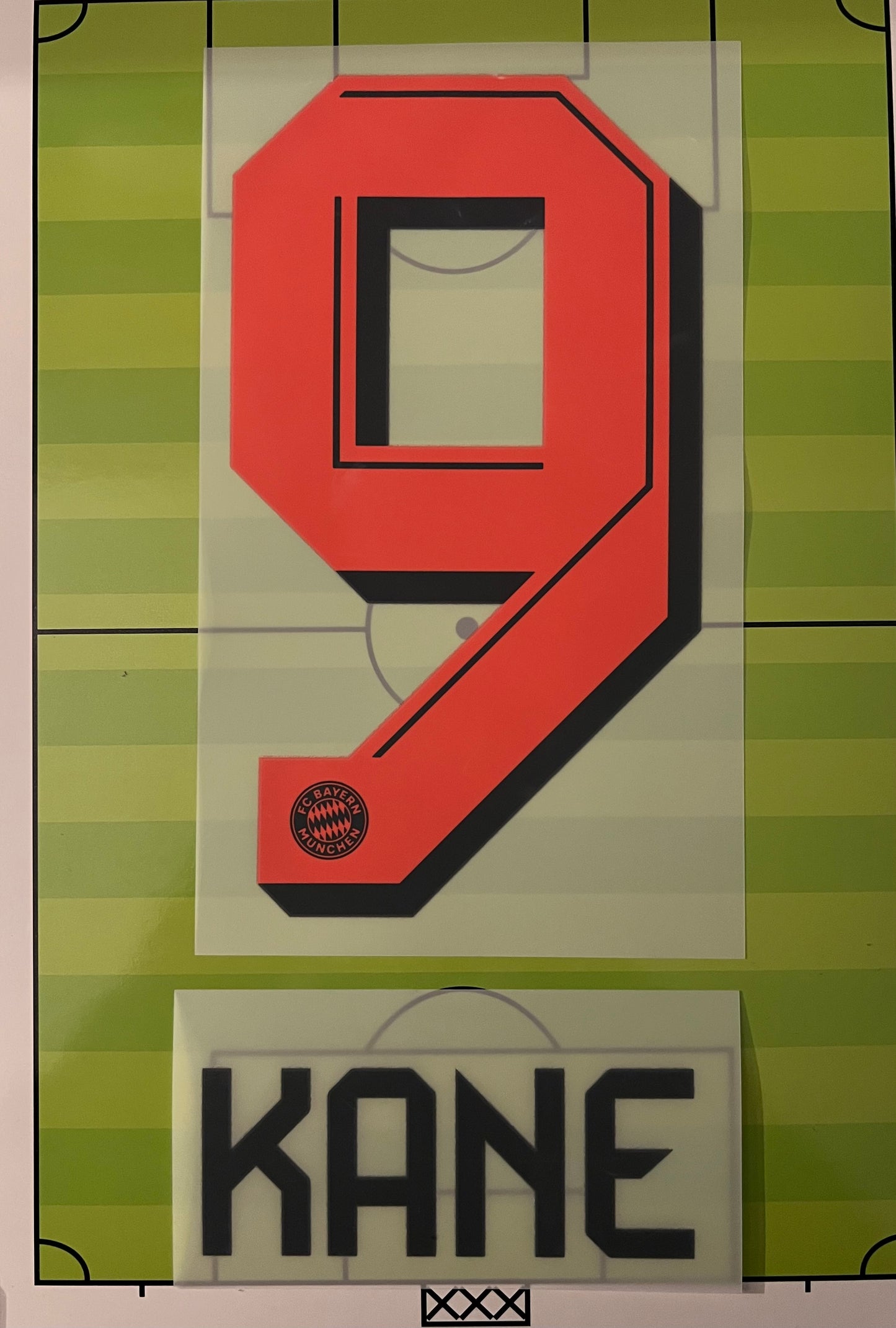 Flocage Nameset Officiel KANE #9 Away Exterieur Bayern Munich 2025 2026