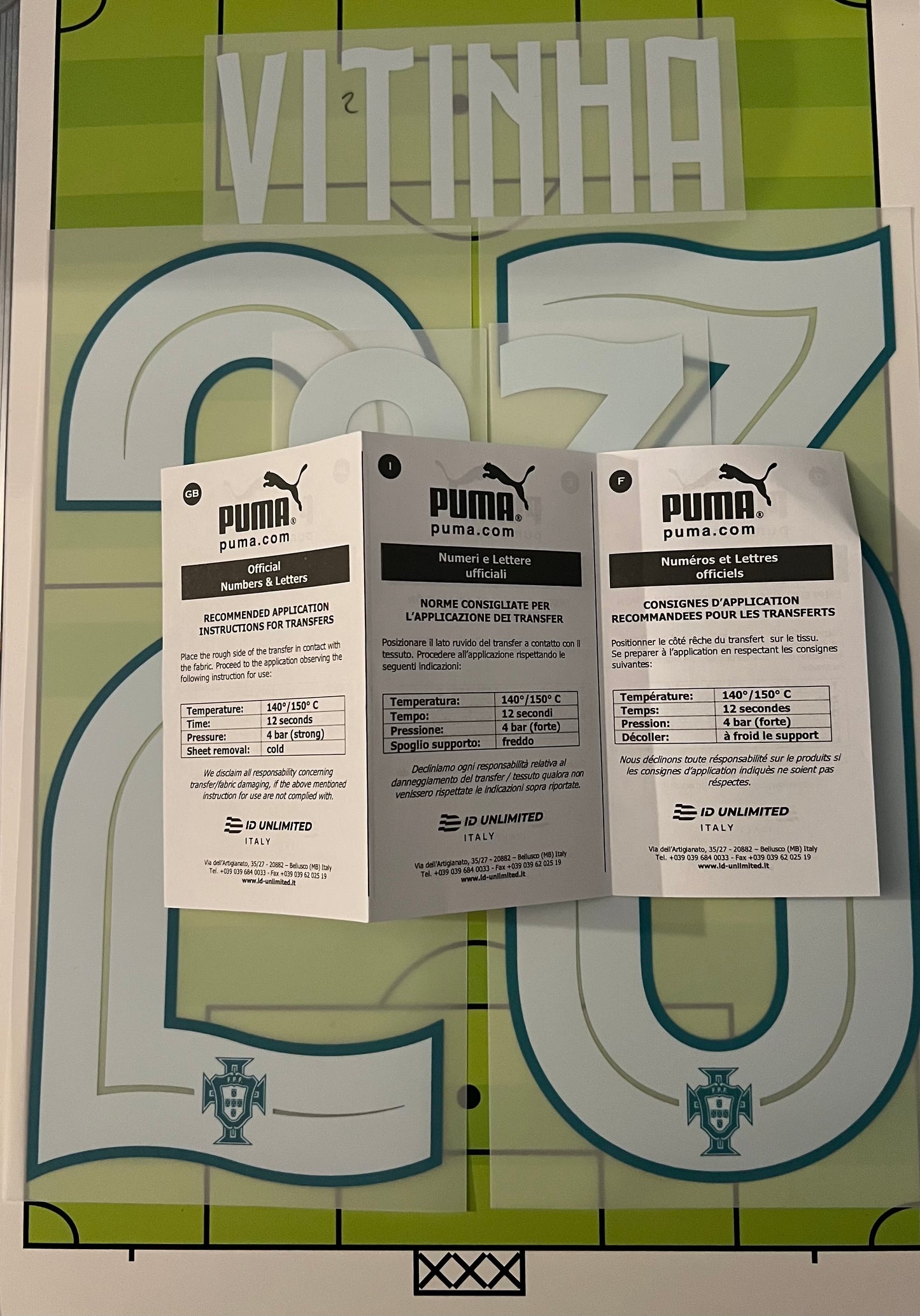Flocage Nameset Officiel VITINHA #23 Portugal Home Domicile – Coupe du Monde 2026