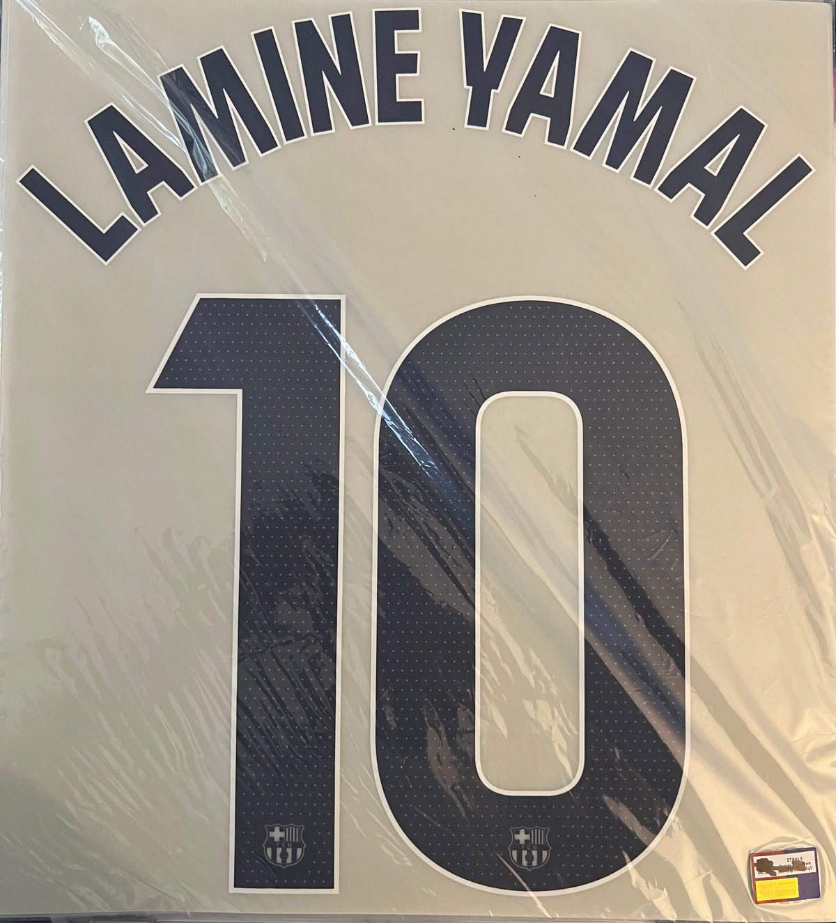 Flocage Nameset Officiel LAMINE YAMAL #10 2026 2027 FC Barcelone Third Version LIGA