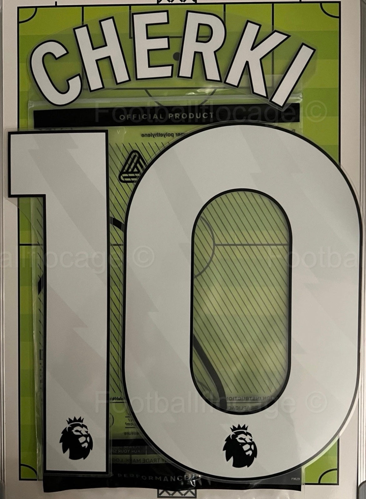 Flocage Nameset Officiel CHERKI #10 Manchester City 2025 2026 Domicile Home Away