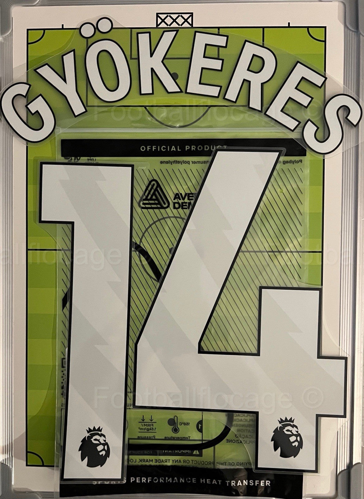 Flocage Nameset Officiel GYOKERES #14 Arsenal 2025 2026 Domicile Home Away