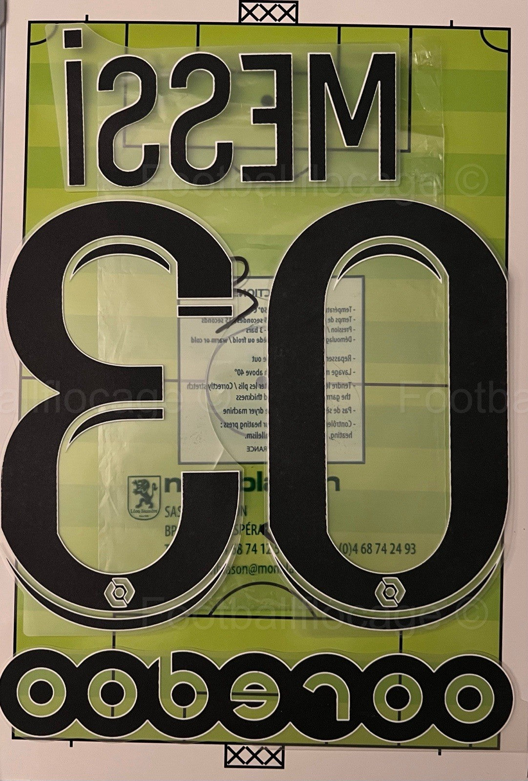 Flocage NameSet Officiel Messi #30 Paris 2021 2022 Home Domicile Original