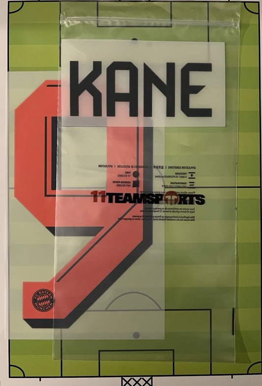 Flocage Nameset Officiel KANE #9 Away Exterieur Bayern Munich 2025 2026
