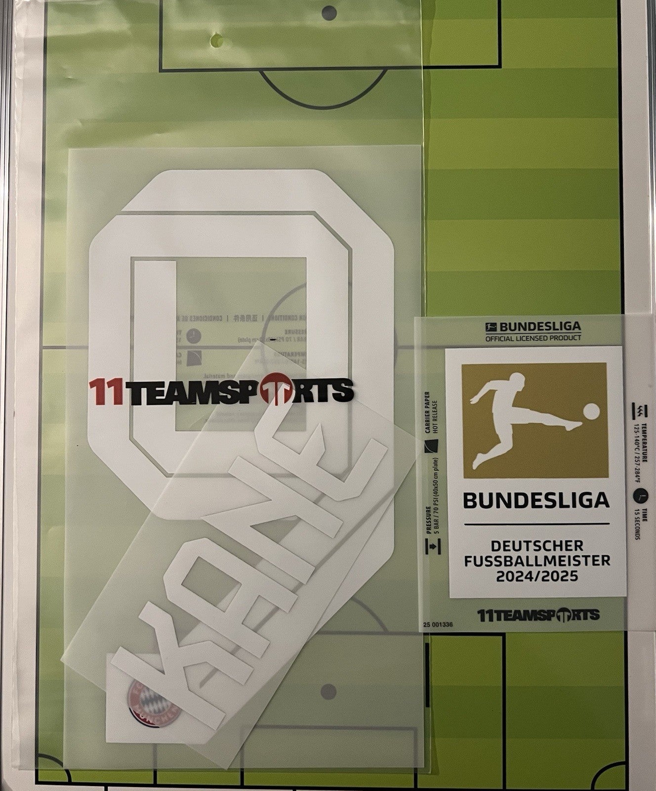 Flocage Nameset Officiel KANE #9 Home Domicile BayerMunich + Badge Bundesliga