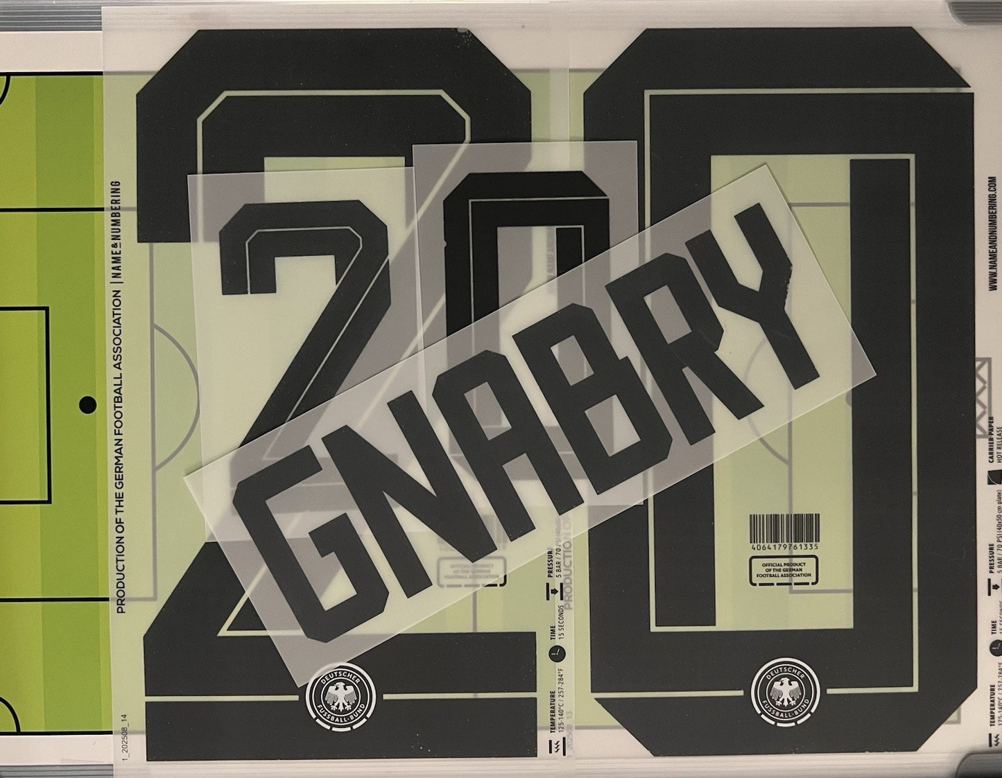 Flocage Nameset Officiel GNABRY #20 Allemagne 2026. World Cup 26 Home Domicile