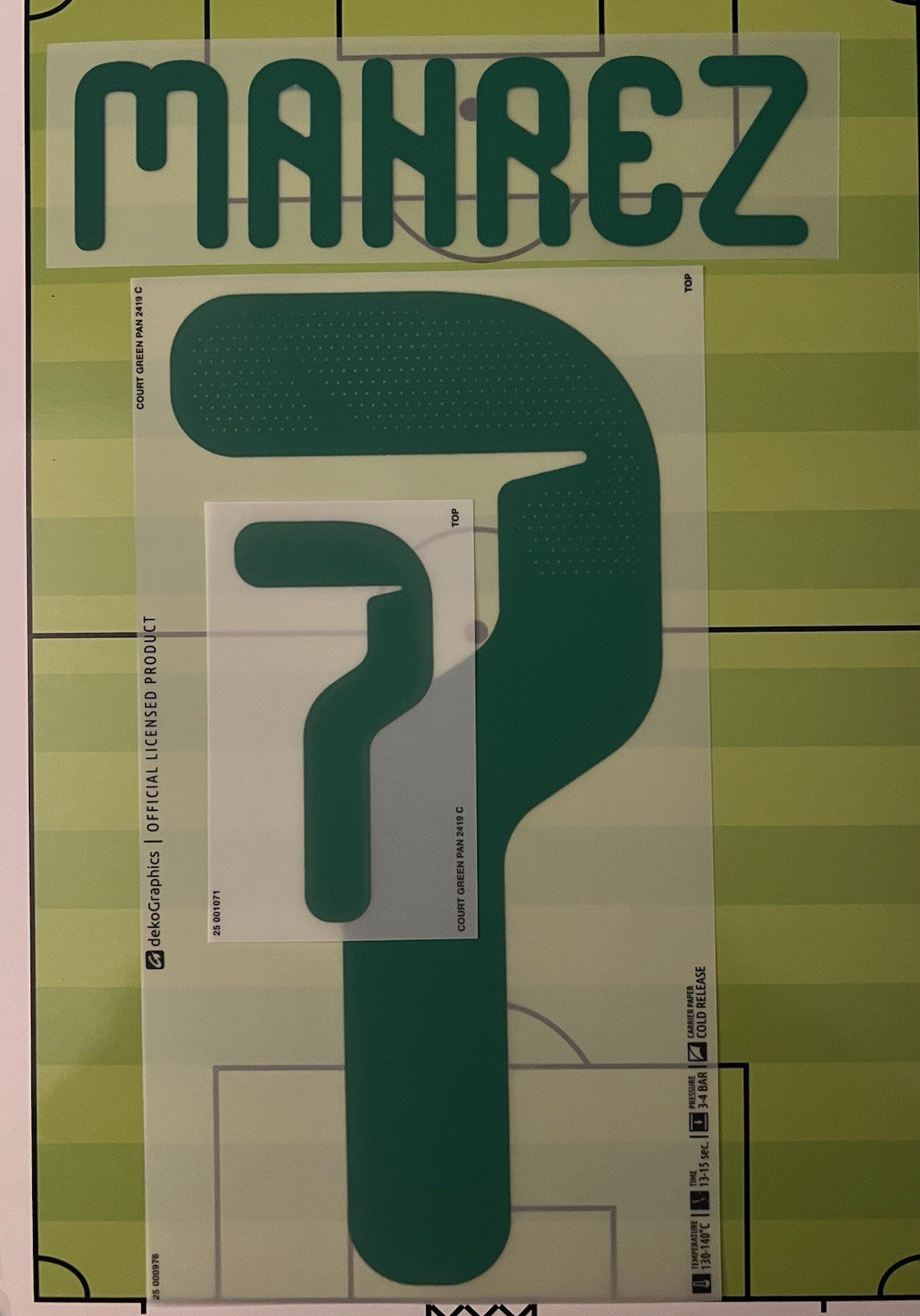 Flocage Nameset Mahrez #7 Algérie Domicile – Style Coupe du Monde 2026 CAN 2025