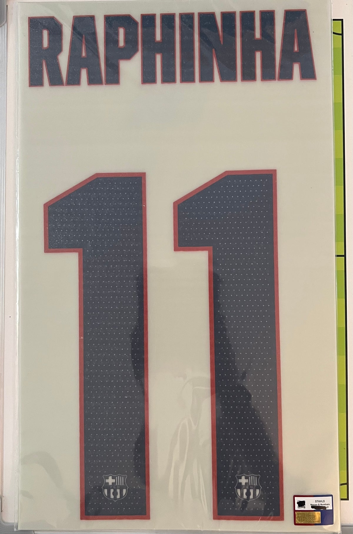 Flocage Nameset Officiel RAPHINHA #10 2026 2027 FC Barcelone Third Version Champions league