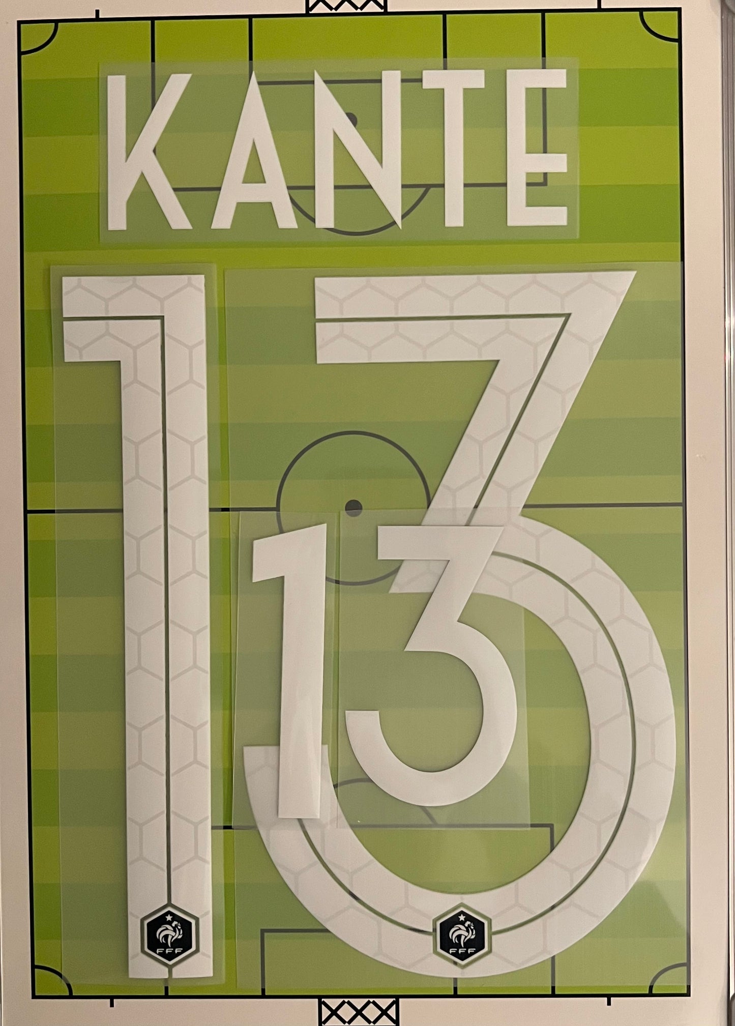 Flocage Nameset Retro Officiel #13 KANTE France 1 Étoile Extérieur 2018 away