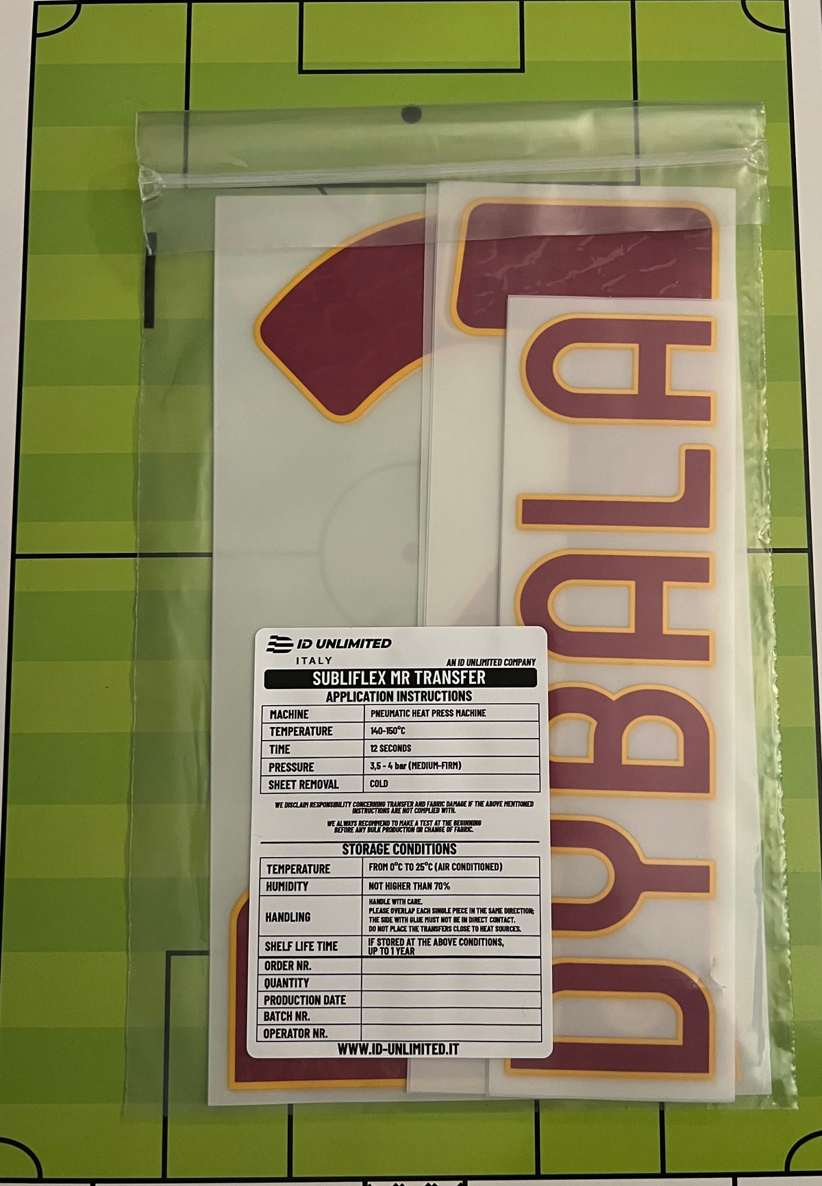 Flocage Nameset Officiel DYBALA #21 AS Roma 2026/2027 exterieur away