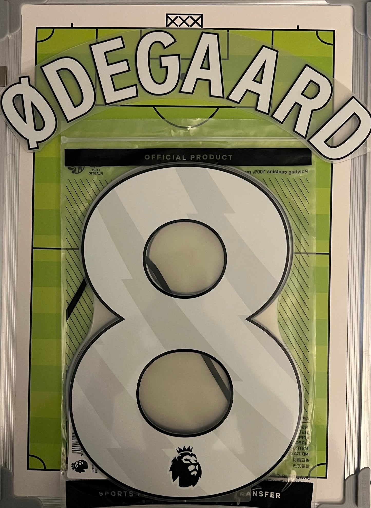Flocage Nameset Officiel ODEGAARD #8 Arsenal 2025 2026 Home Domicile Away Exterieur