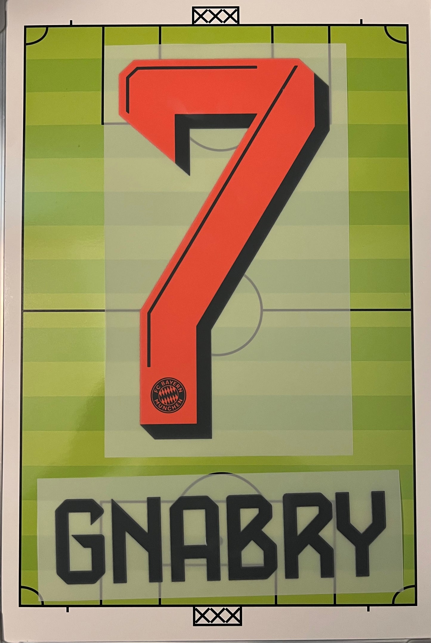 Flocage Officiel GNABRY #7 Bayern Munich 2025/2026 – Away Extérieur – Patch Name Set Original