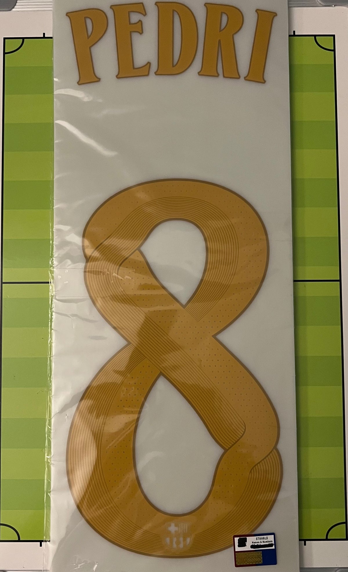 Flocage Nameset Officiel PEDRI #8 2026 2027 FC Barcelone Domicile Home Version UCL