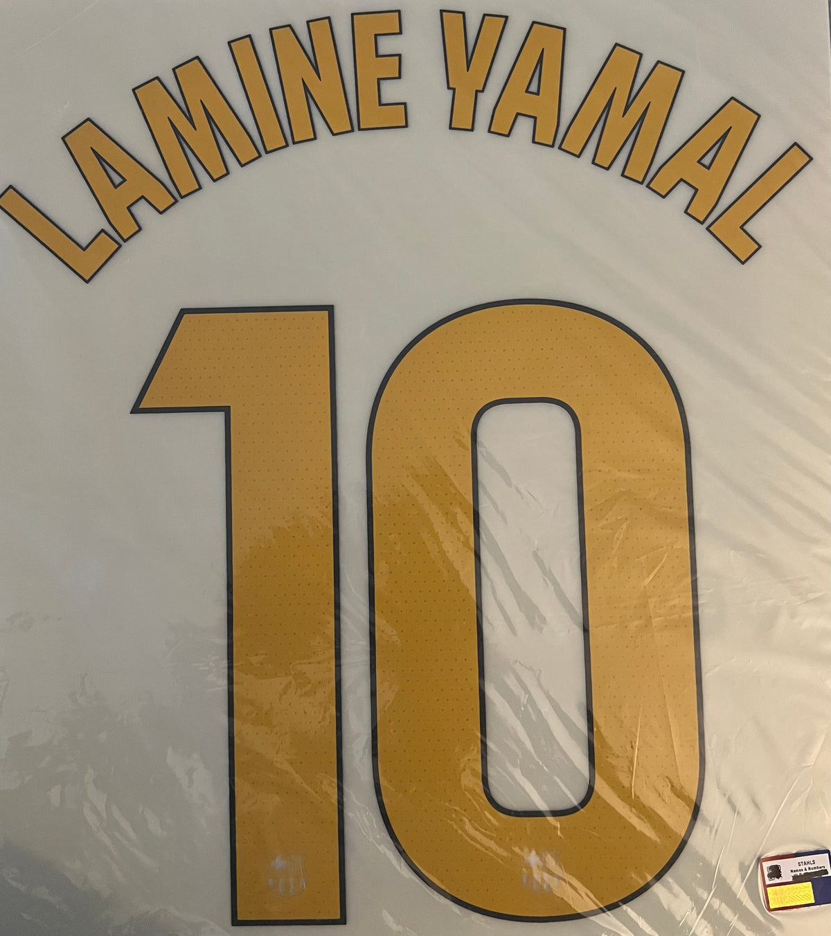 Flocage Nameset Officiel LAMINE YAMAL #10 2026 2027 FC Barcelone Domicile Home Version LIGA