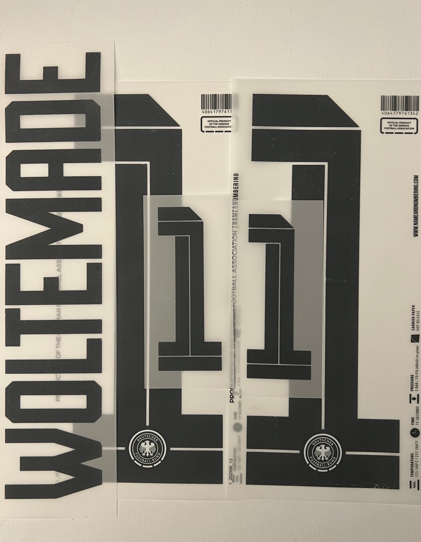 Flocage Nameset Officiel Woltemade #11 Allemagne 2026. Word Cup 26 Germany