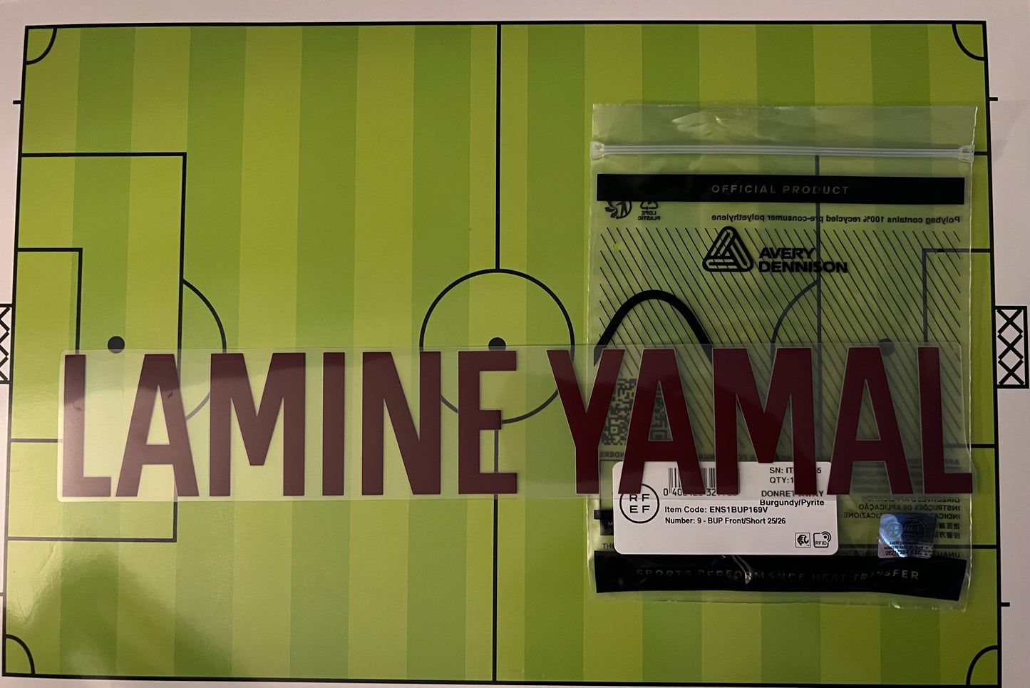 Flocage Nameset Officiel Lamine Yamal #19 Espagne Spain 2026 Away Extérieur World Cup