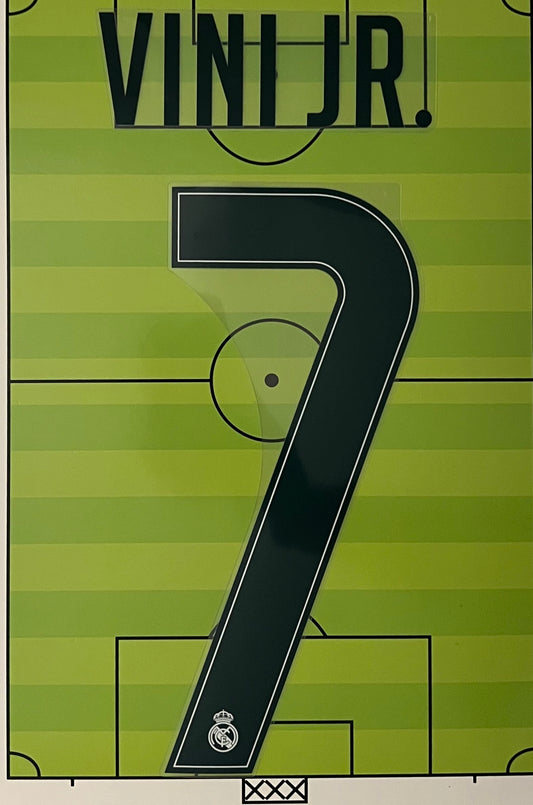 Flocage Nameset Officiel VINI JR #7 Real Madrid 2026/2027 Domicile Home