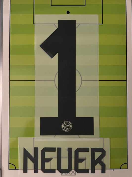 Flocage Officiel NEUER  #1 Extérieur  Away 2025 2026 Bayern Munich
