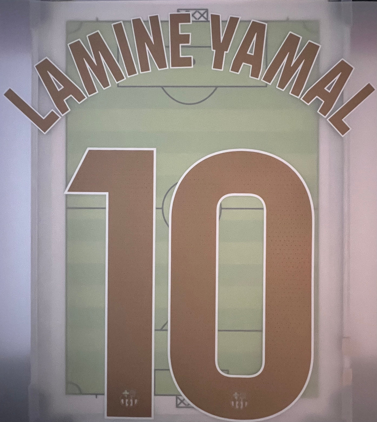 Flocage Nameset Officiel LAMINE YAMAL #10 2026 2027 FC Barcelone extérieur away Version LIGA