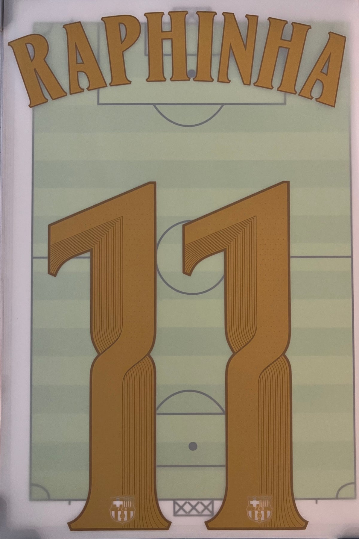 Flocage Nameset Officiel RAPHINHA #10 2026 2027 FC Barcelone Domicile Home Version UCL
