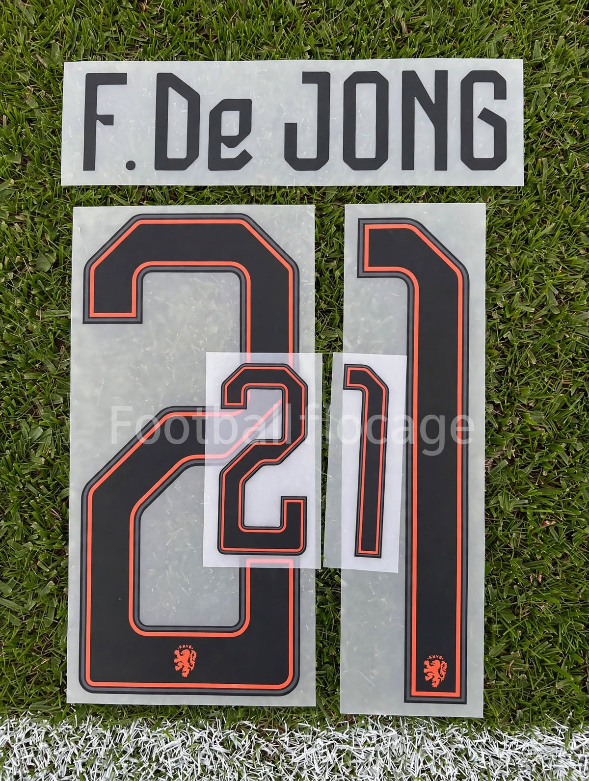 Frenkie de Jong #21 Officiële Nameset Nederland Thuisshirt 2026 | Flocage Officiel Pays-Bas Home Shirt WK World Cup 2026