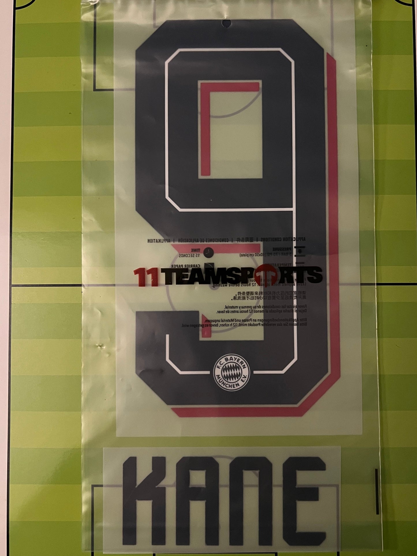 Flocage Nameset Officiel KANE #9 Bayern Munich Extérieur away 2026/2027