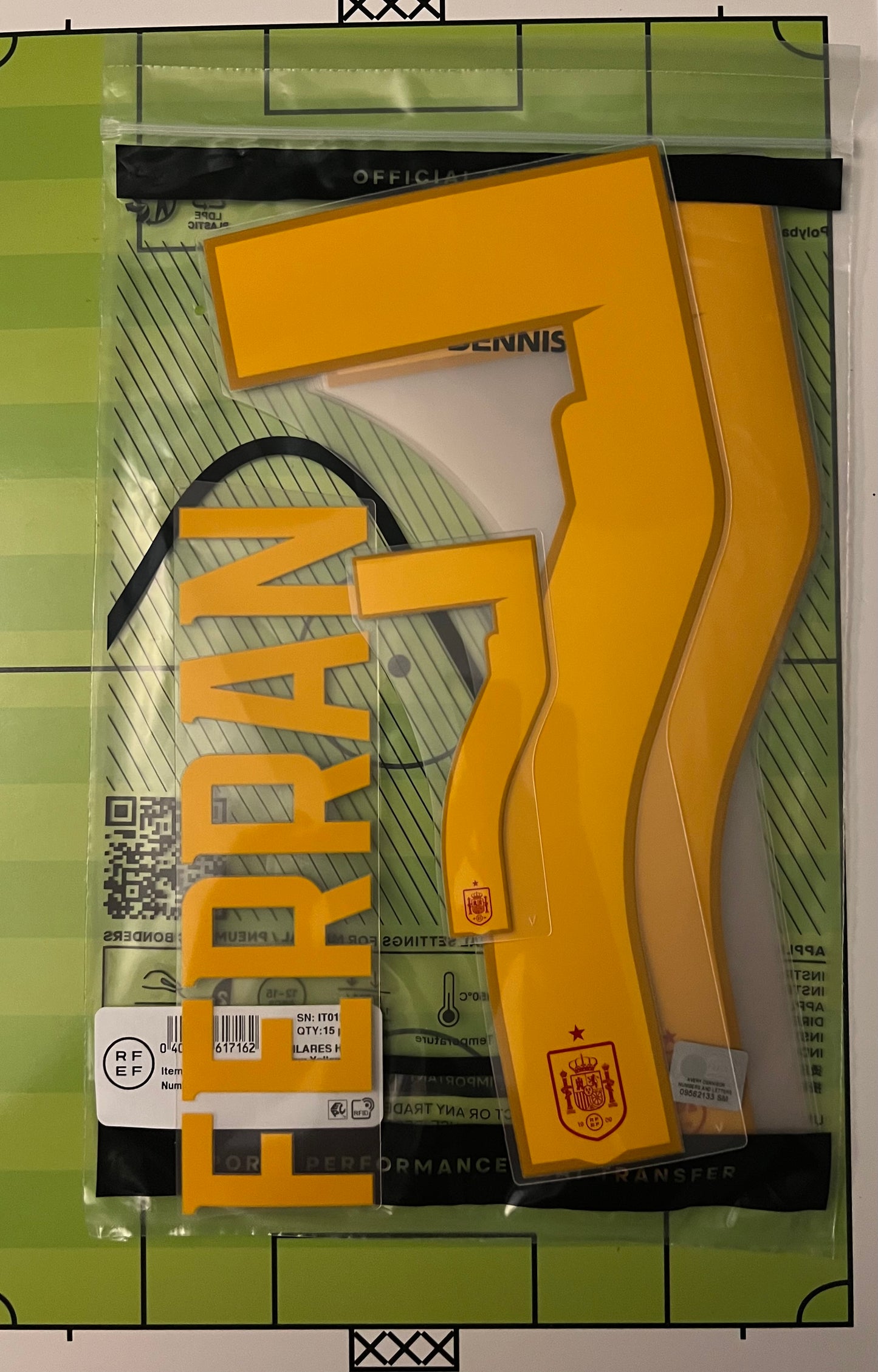Flocage Nameset Officiel Ferran Torres #7 Espagne Spain 2026 Home Domicile Coupe du monde 2026