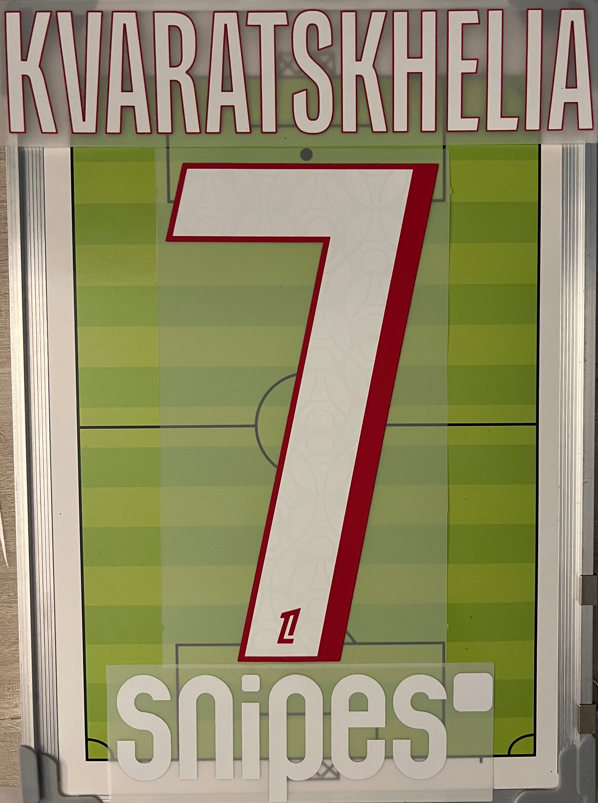 Flocage Nameset Officiel KVARASTHELIA #7 Paris 2026/27 Home Domicile PSG version ligue 1