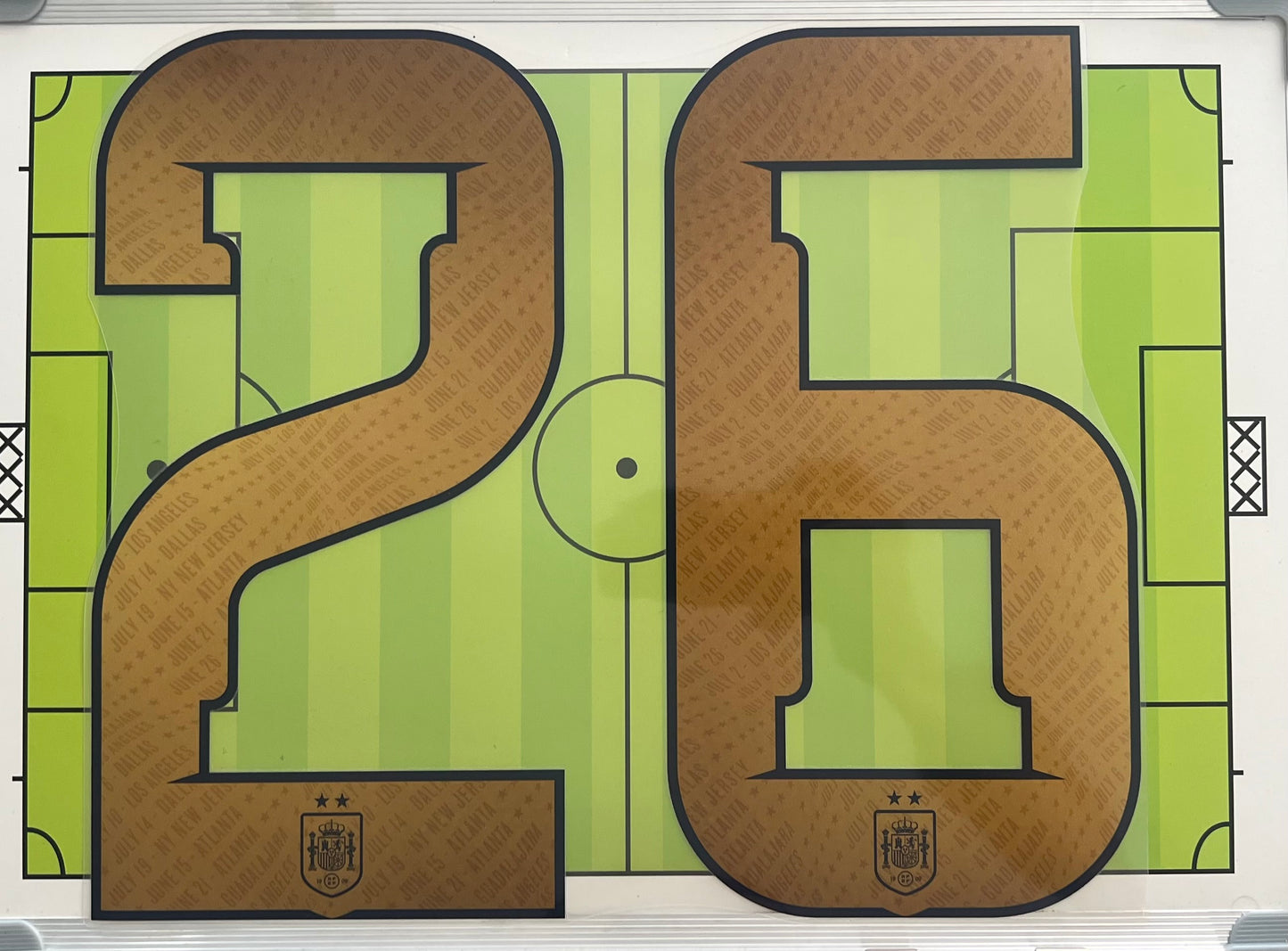 Flocage Nameset Officiel CAMPEONES #26 Espagne – World Cup Winner 2026 - Vainqueur de la coupe du monde 2026