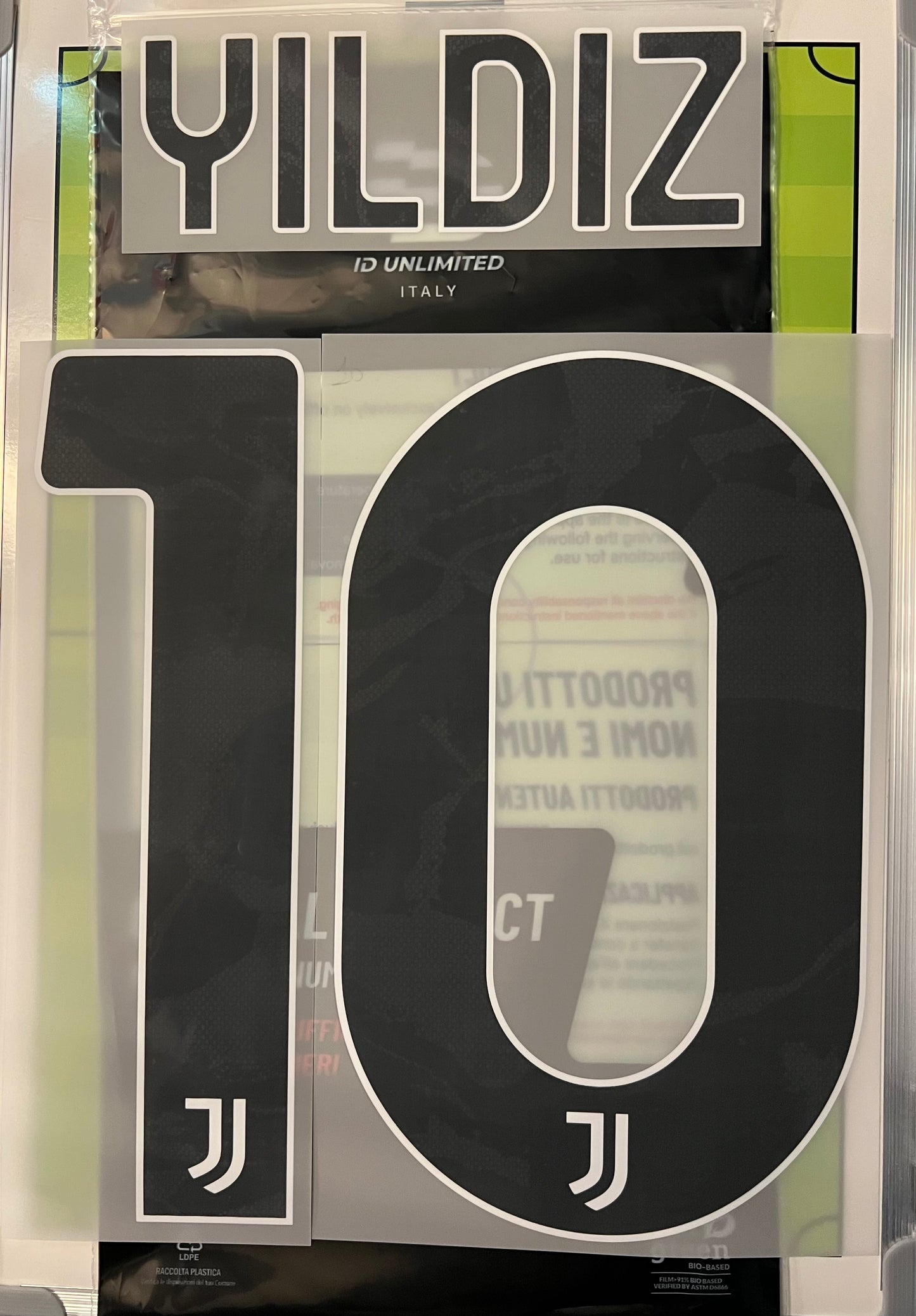 Flocage Nameset Officiel YILDIZ  #10 Juventus Domicile Home 2025/2026