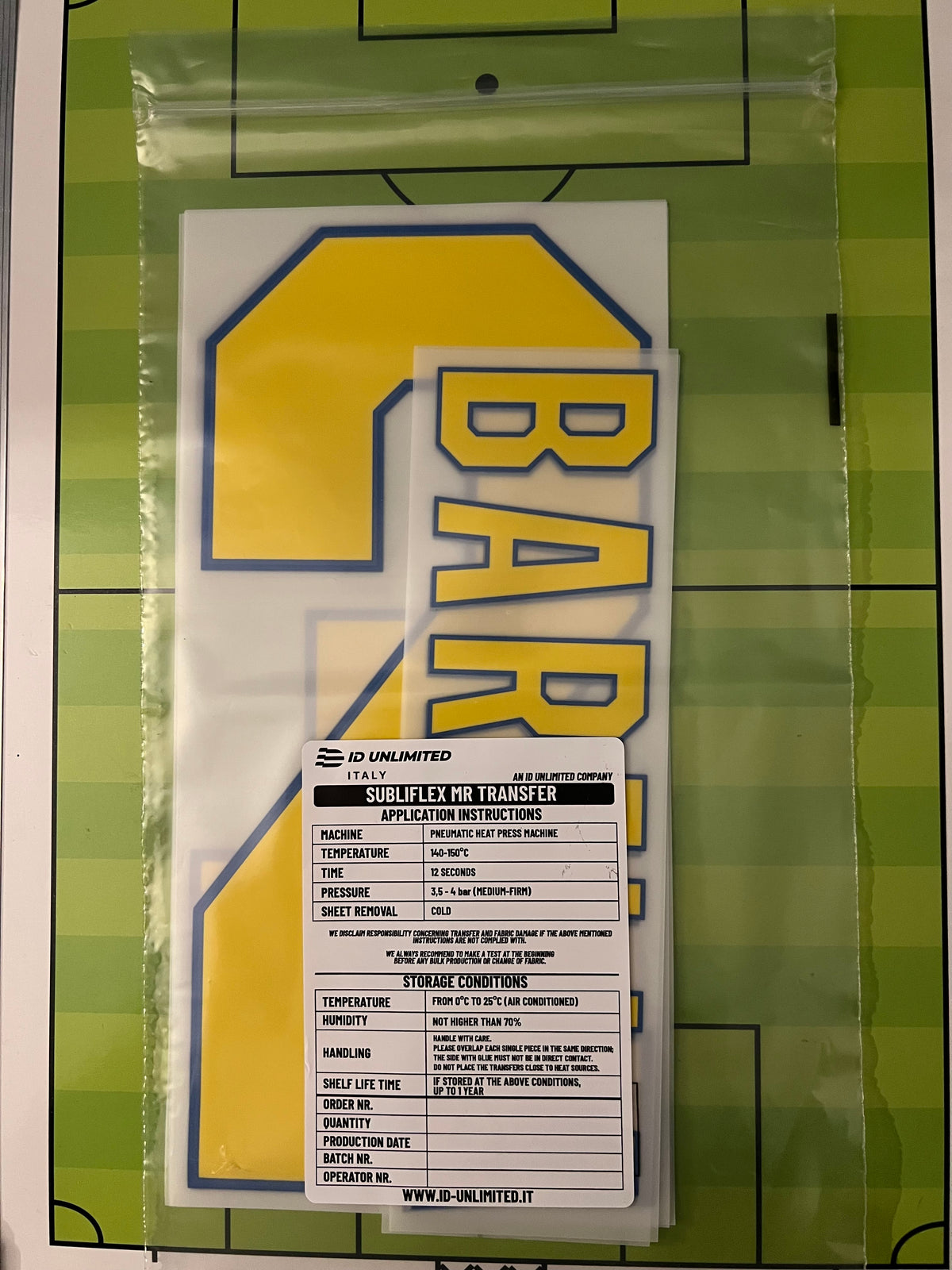 Flocage Nameset Officiel BARELLA  #23 Inter Milan Third 2026/27 UCL C1 Champions league