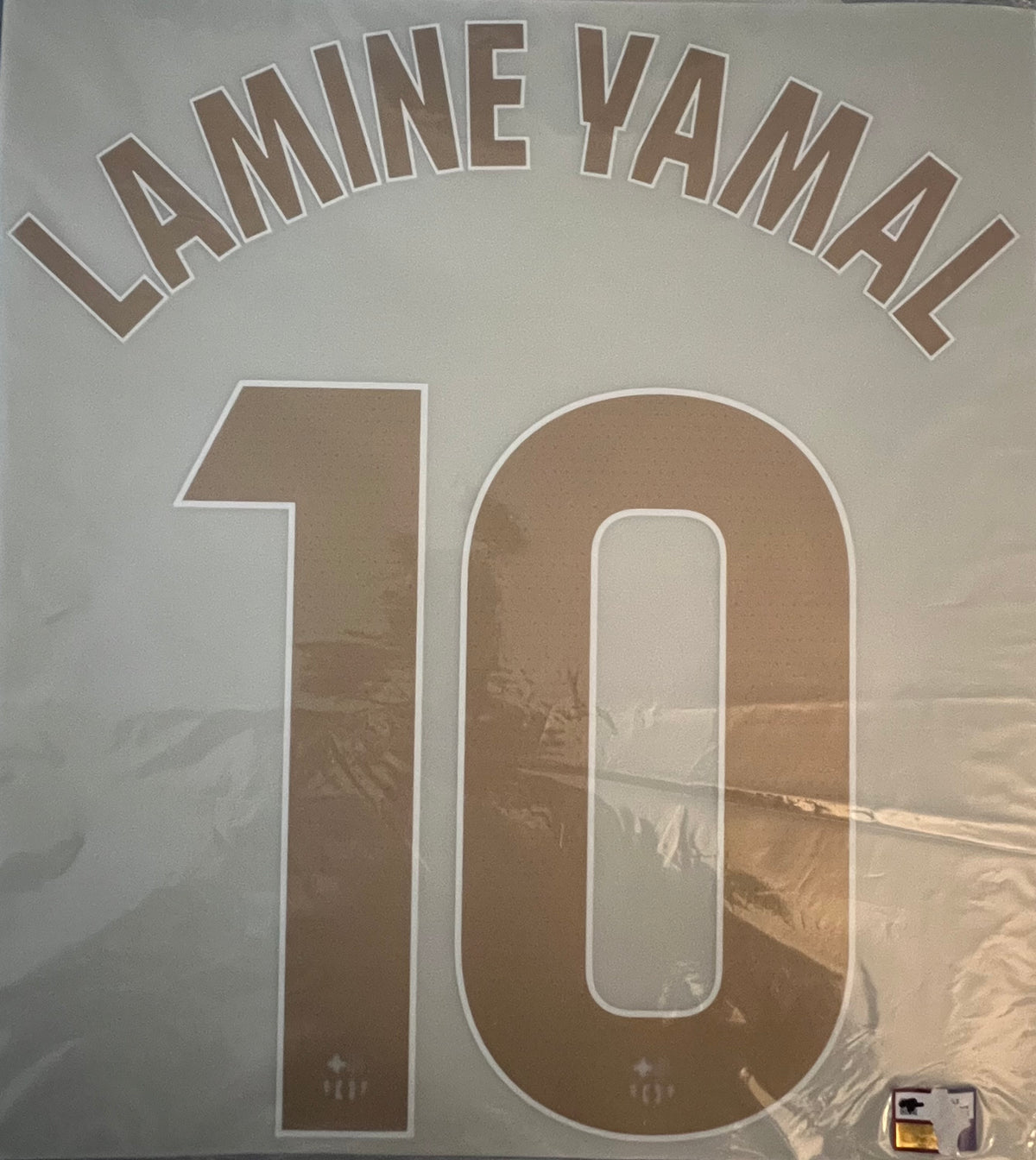 Flocage Nameset Officiel LAMINE YAMAL #10 2026 2027 FC Barcelone extérieur away Version LIGA