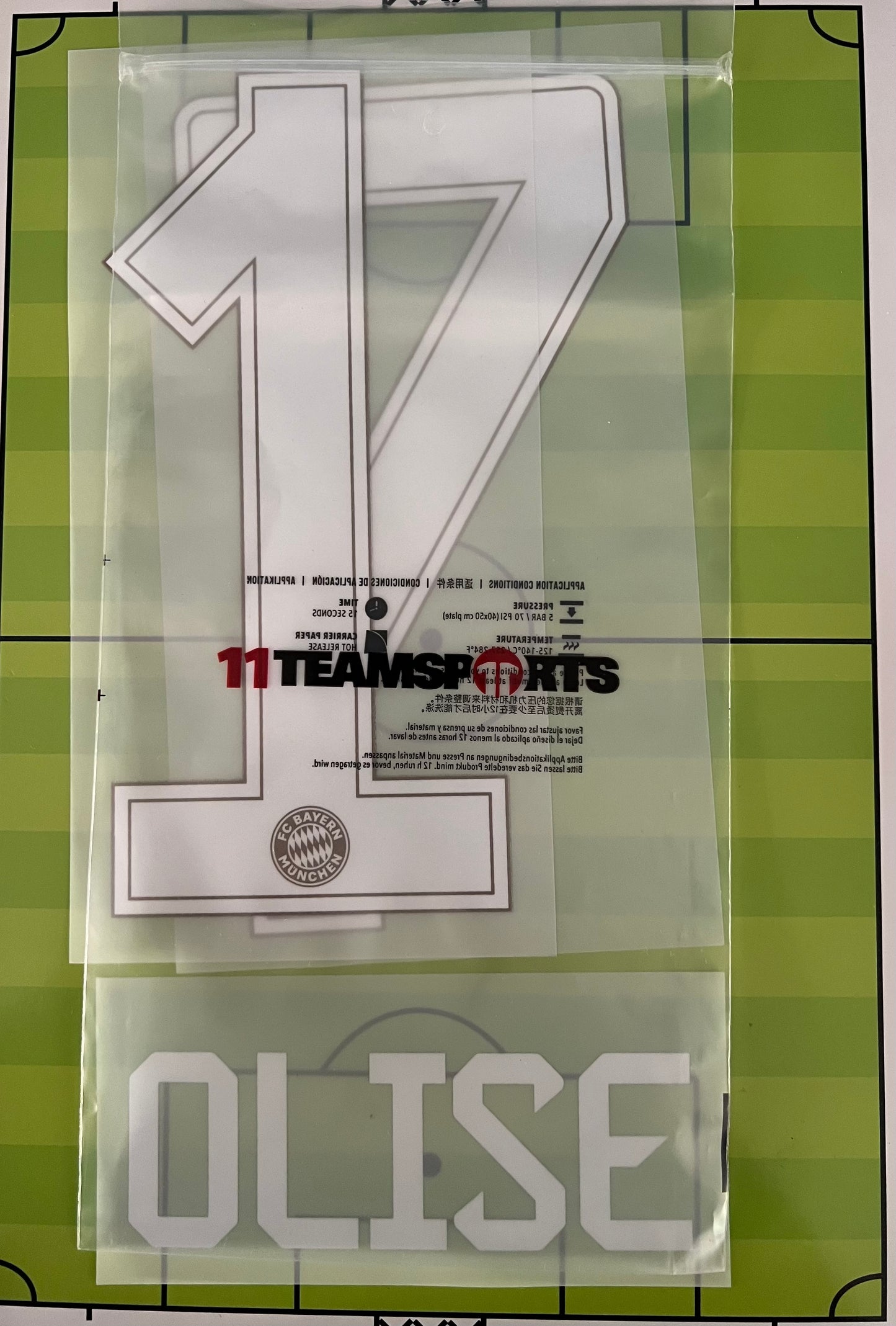 Flocage Name Number Officiel  OLISE  #17 Domicile Bayern Munich 2026 2027 Nameset