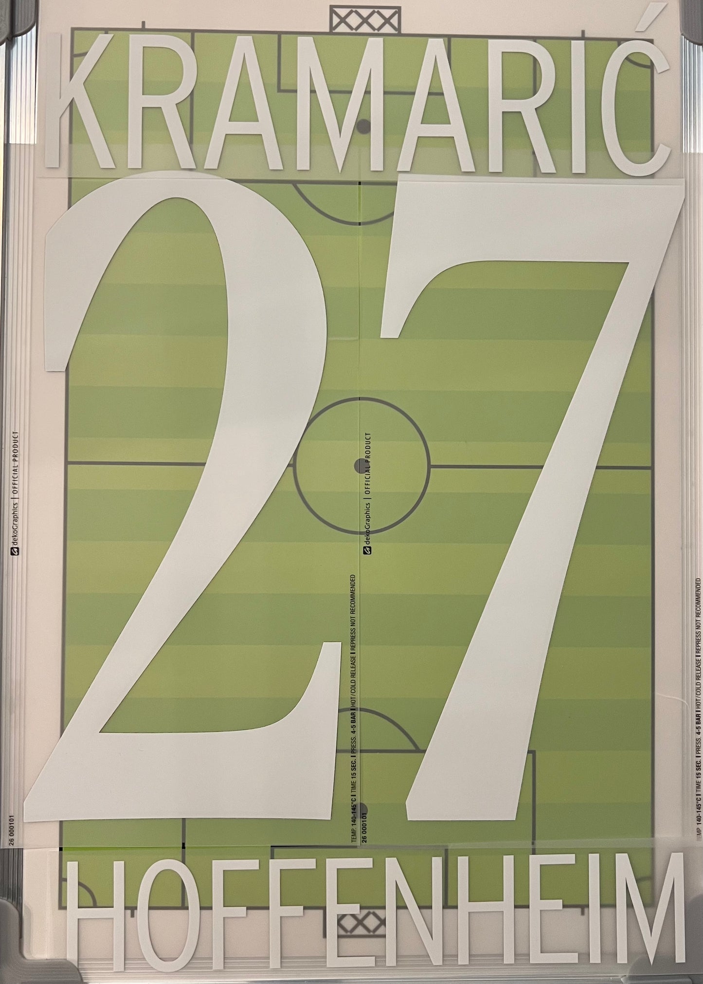 Flocage Officiel Trikot Beflockung Hoffenheim 2025/2026  KRAMARIC #27 Home Domicile Nameset