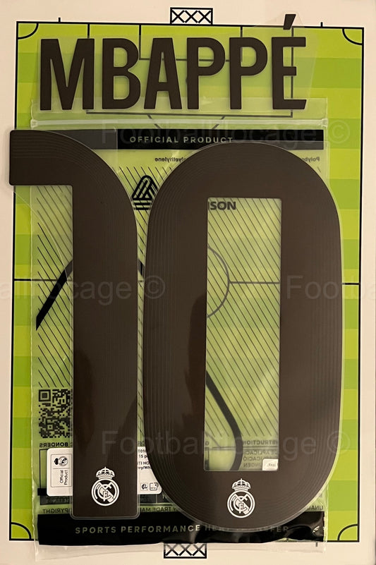 Flocage Nameset Print Officiel Mbappé #10 Real Madrid 2025 2026 Home Domicile