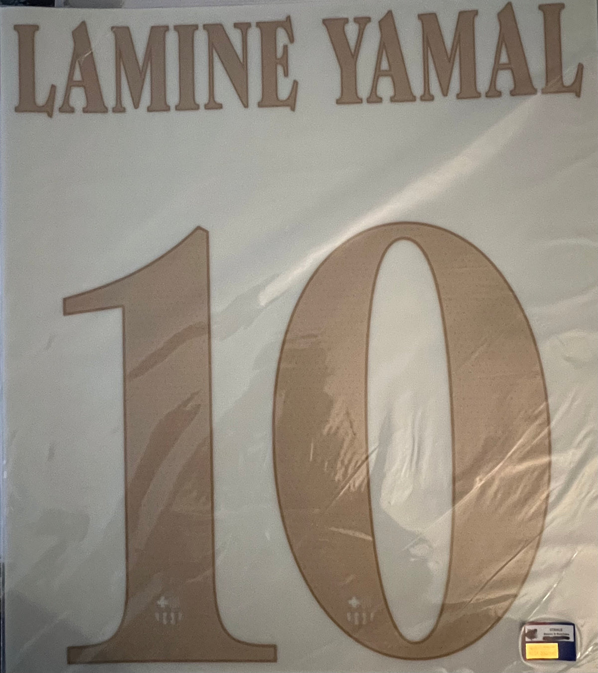 Flocage Nameset Officiel LAMINE YAMAL #10 2026 2027 FC Barcelone extérieur away Version Champions league