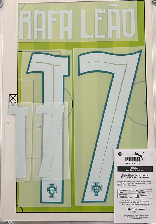 Flocage Nameset Officiel RAFA LEÃO #17 – Portugal Domicile Coupe du Monde 2026