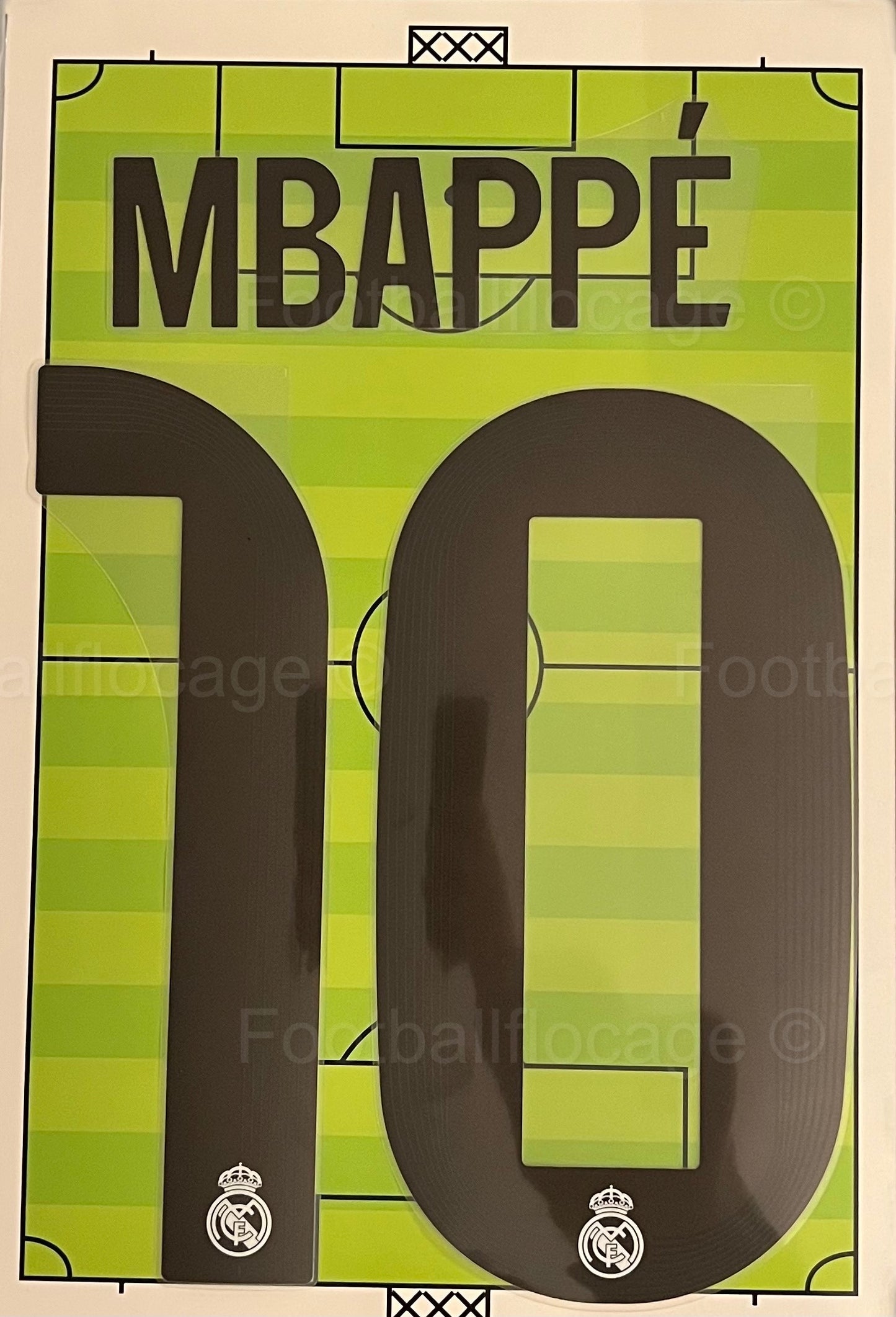 Flocage Nameset Print Officiel Mbappé #10 Real Madrid 2025 2026 Home Domicile