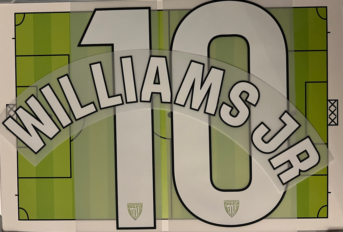 Flocage Nameset Officiel WILLIAMS Jr #10 Domicile 2026 2027 Athletic Club Bilbao Home