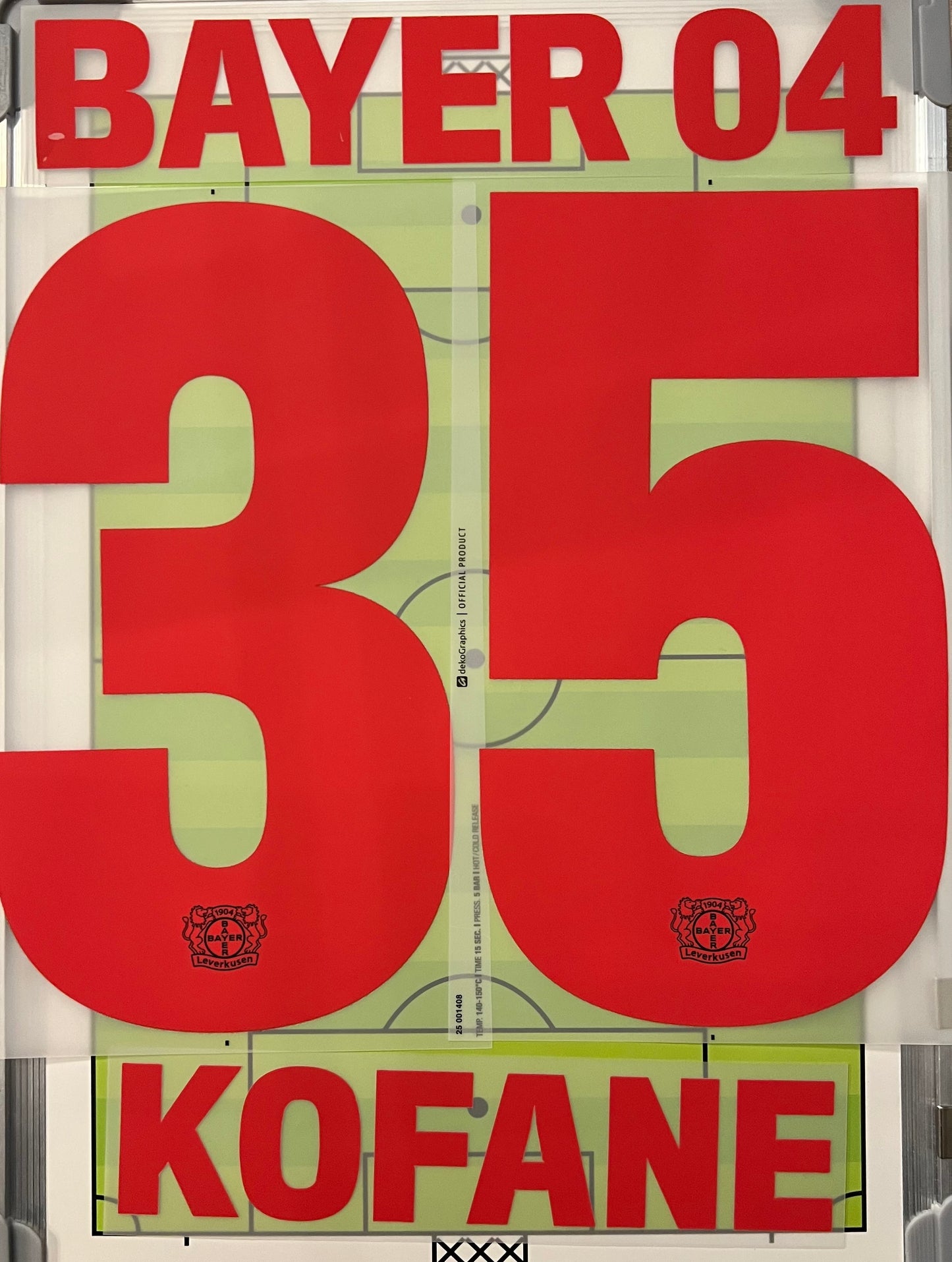 Flocage Officiel Trikot Beflockung – Bayer 04 Leverkusen 2025/2026 – KOFANE #35