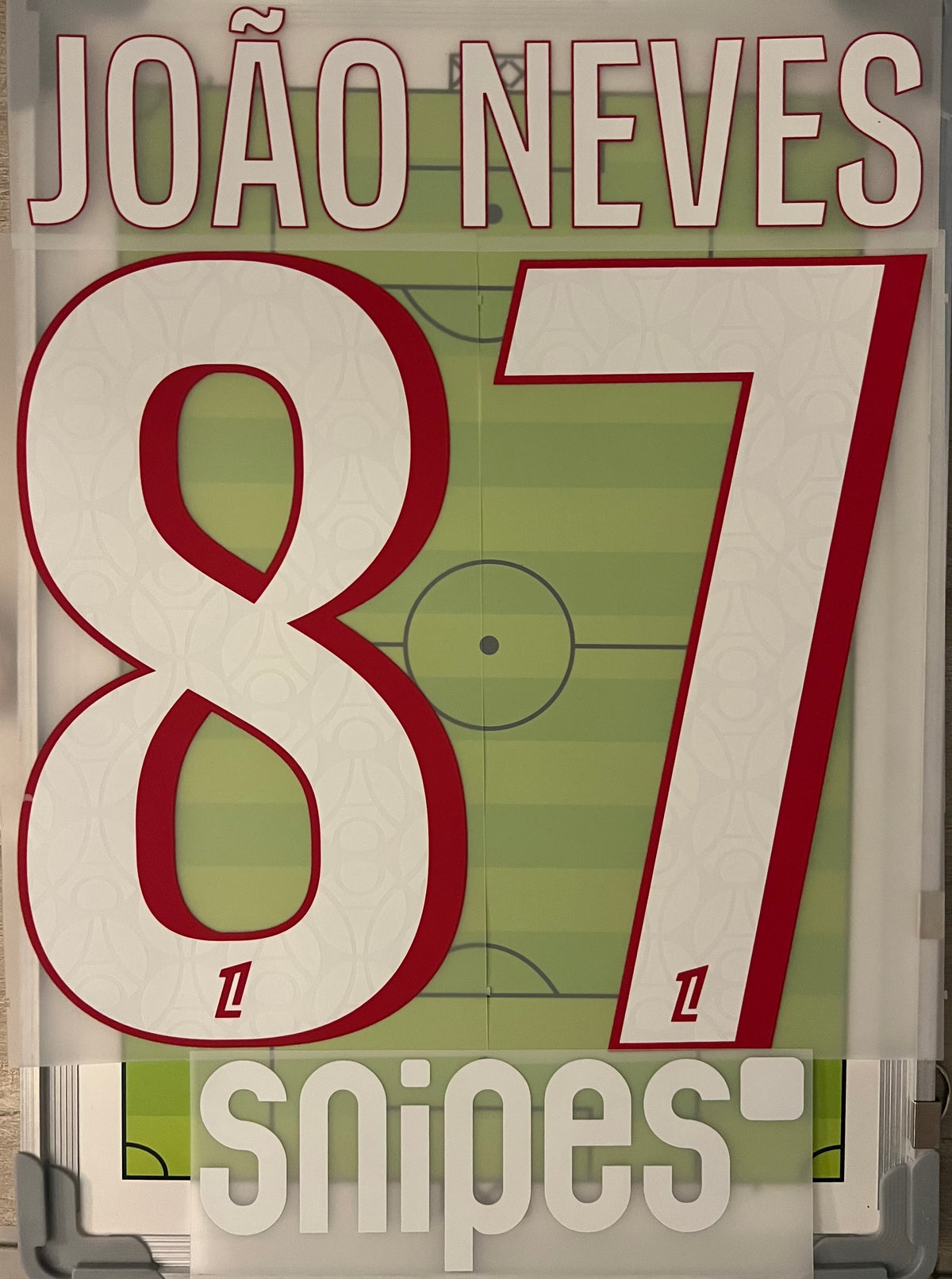 Flocage Nameset Officiel JOAO NEVES #87 Paris 2026/27 Home Domicile PSG version ligue 1