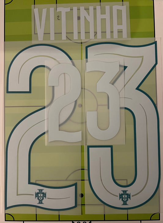 Flocage Nameset Officiel VITINHA #23 Portugal Home Domicile – Coupe du Monde 2026