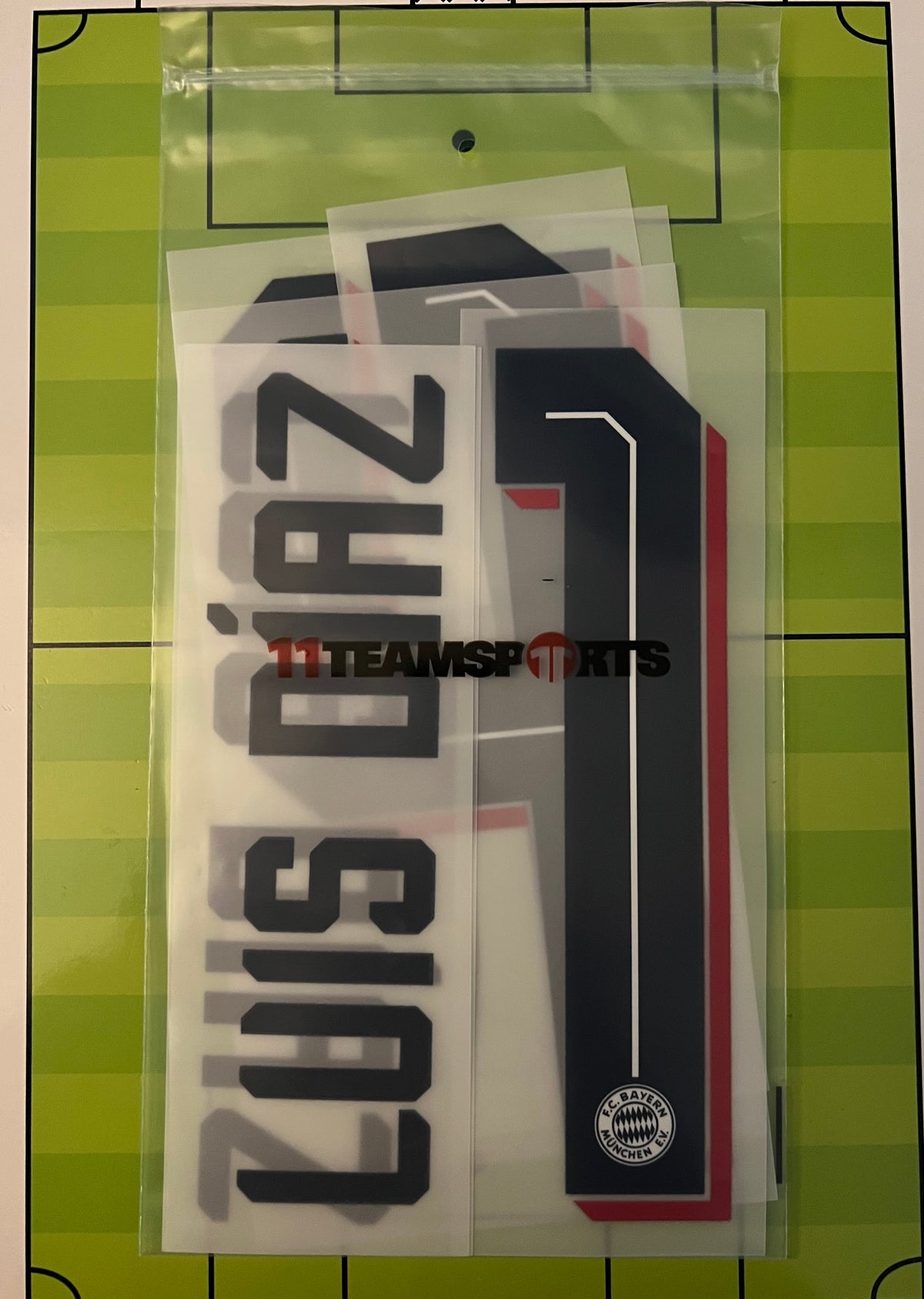 Flocage Nameset Officiel LUIS DIAZ  #14 Extérieur  Bayern Munich 2026 2027 away