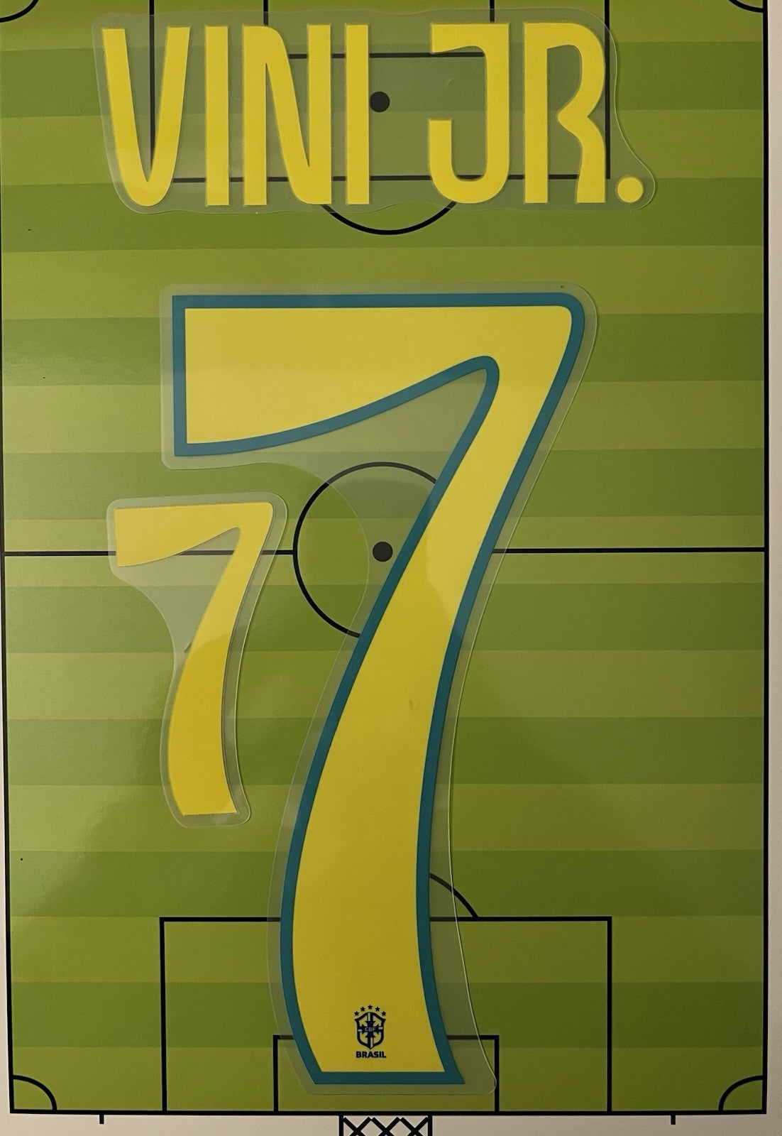 Flocage Officiel Brésil – Vinícius Jr #7 (Vini Jr)  2024/2026 Away  Exterieur