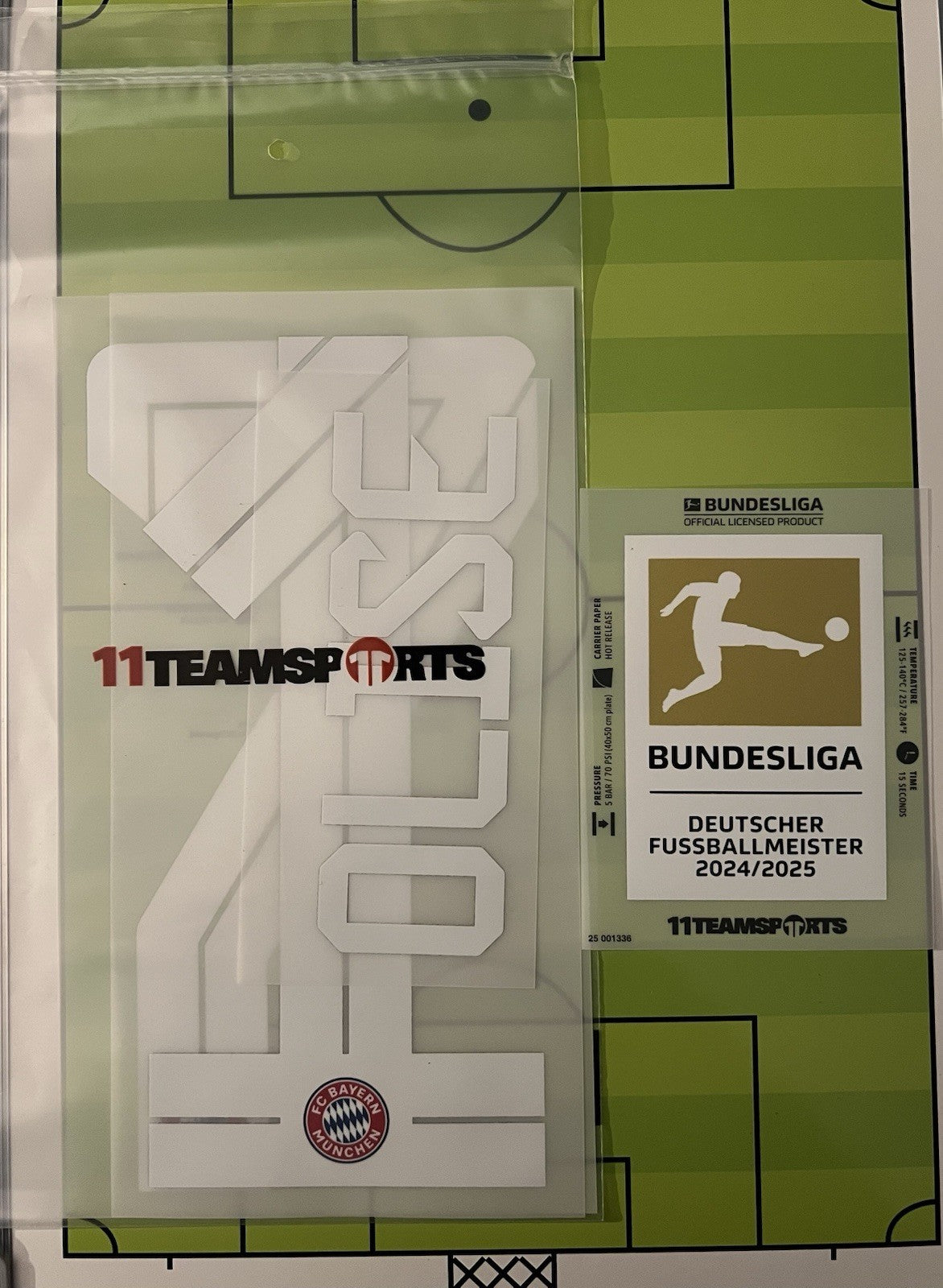 Flocage Nameset Officiel OLISE #17 Domicile 25 26 BayerMunich + Bundesliga Badge