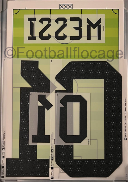 Flocage  Nameset Officiel Messi #10 Argentine Argentina 2 Étoiles World Cup 2022