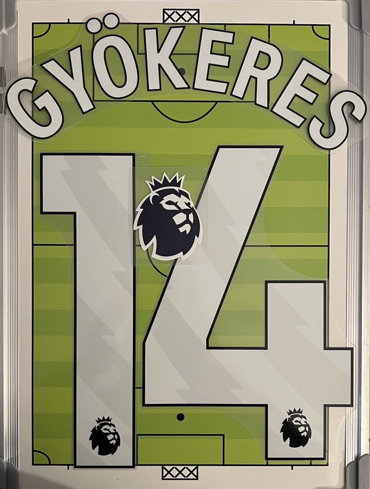 Flocage Nameset Officiel GYOKERES #14 Arsenal  2025 2026 + Sleeve Badge EPL