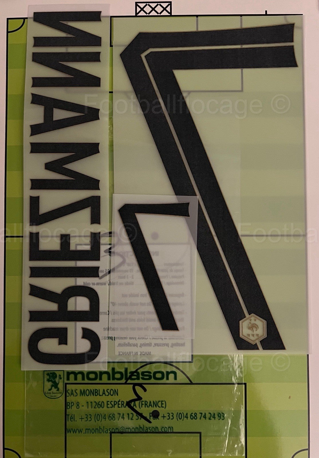 Flocage  Nameset Officiel Griezmann #7  World Cup 2022 Home Domicile France