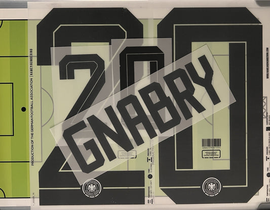 Flocage Nameset Officiel GNABRY #20 Allemagne 2026. World Cup 26  Home Domicile