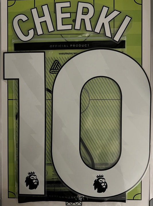 Flocage Officiel Cherki #10 Manchester City 2025 2026 Domicile Home Away