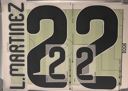 Flocage Nameset Officiel Lautaro Martinez #22 Argentine Coupe du Monde  2026